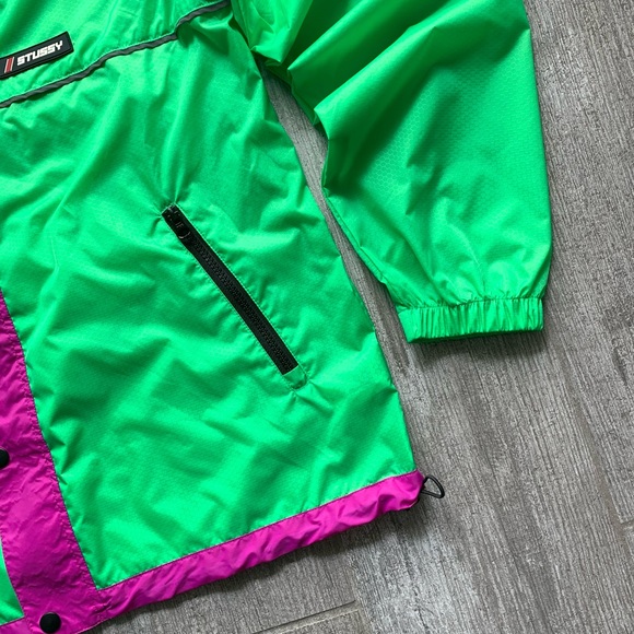 🔥🔥STUSSY - HONEY COMB HOODED WINDBREAKER JACKET🔥🔥 - Picture 6 of 10